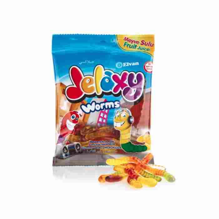 Жевательный Мармелад Jelaxy Worms 80гр