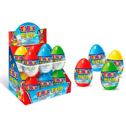 Леденец + игрушка  + жвачка + тату Toybox Big Egg 13,5гр