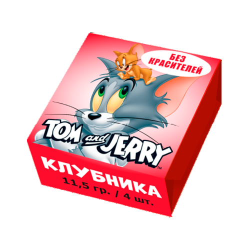 Жев.конфеты Tom & Jerry со вкусом Клубники 11,5гр