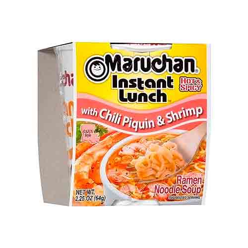 Лапша Maruchan Instant Lunch со вкусом креветки с соусом Чили Пикин 64гр