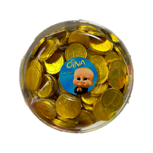 Жев. резинка Bubble Gam Coin монеты в банке Банан 350гр