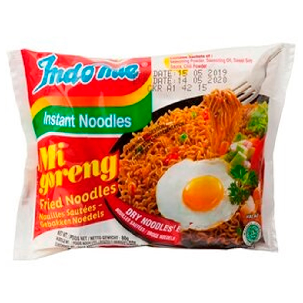 Лапша INDOMIE INSTANT NOODLES жареная 85гр
