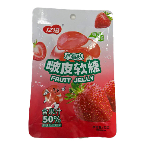 Конфеты Fruit Jelly клубника   22гр