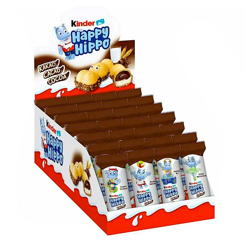 Печенье Kinder Happy Hippo Cacao    20,7гр