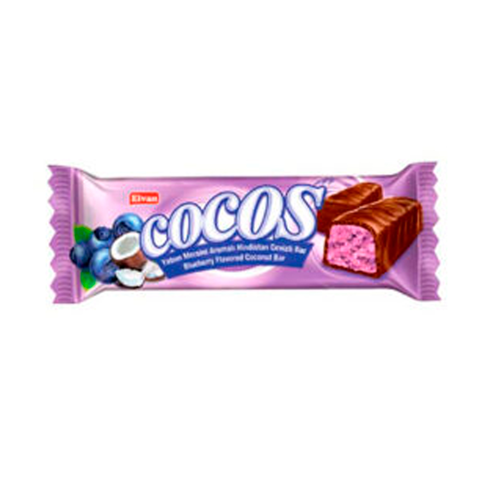 Батончик COCOS Cocos Chocolate Blueberry    24гр