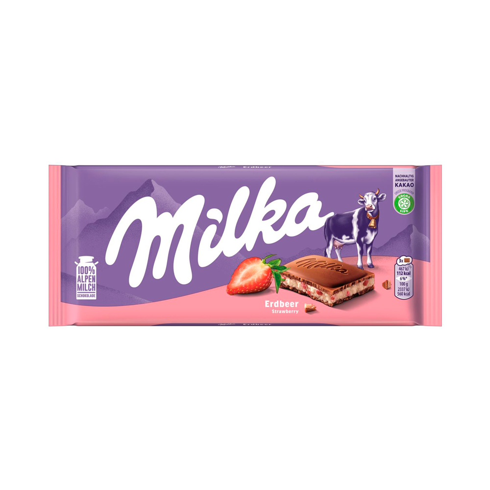 Шоколад Milka Strawberry   100гр