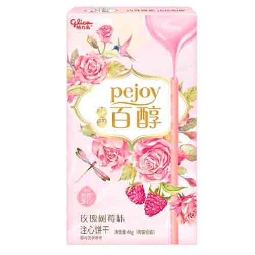 Бисквитные палочки Pejoy Роза и малина 48гр