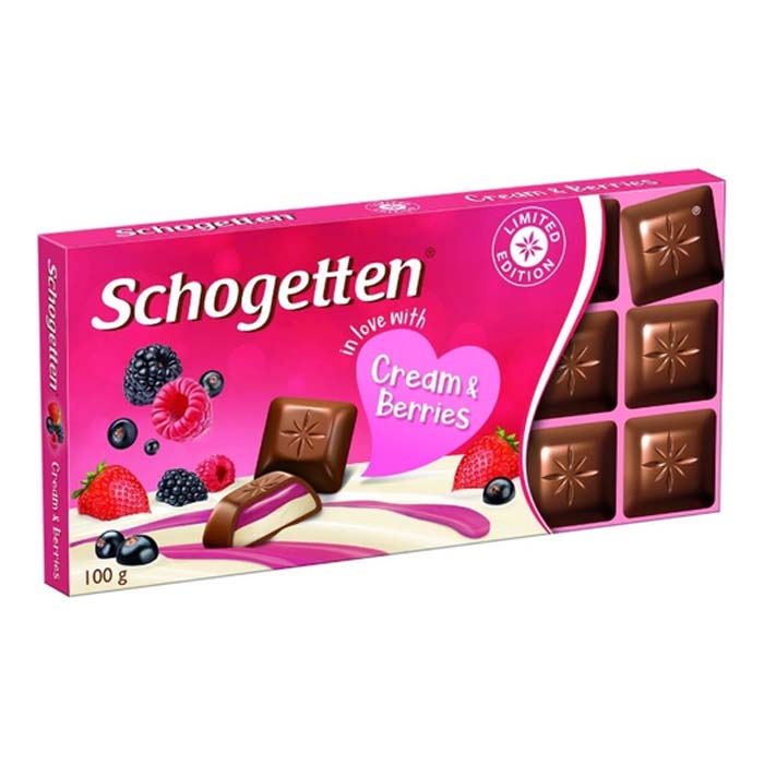 Шоколад Schogetten Cream & Berries 100г