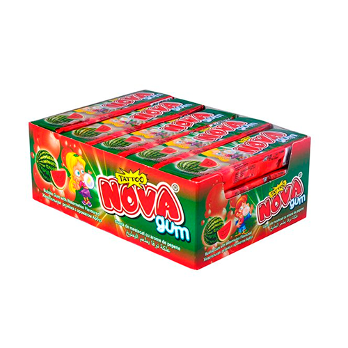 Жевательная резинка Nova Gum Tattoo Stick Арбуз 18гр