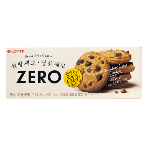 Печенье Lotte ZERO Chocolate Chip Cookie   84гр