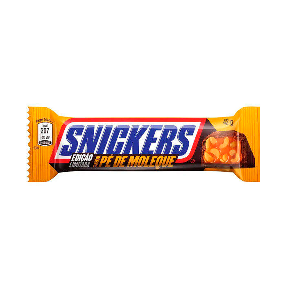 Шоколадный батончик Snickers Pe de Moleque   42гр