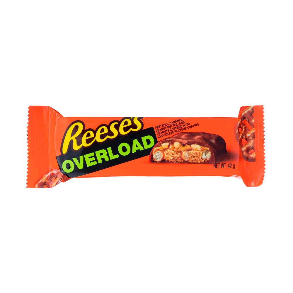 Шоколадный батончик Reese's Overload    42гр