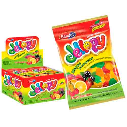 Жев.мармелад Jellopy Fruit Garden Jelly   80гр