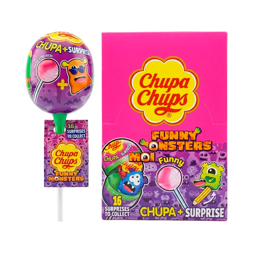 Леденцы Chupa Chups Funny Monsters    12гр