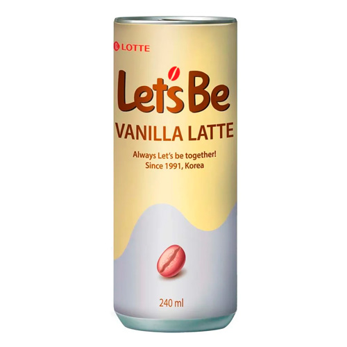 Напиток кофейный Lotte Let's Be Vanilla Latte   240мл