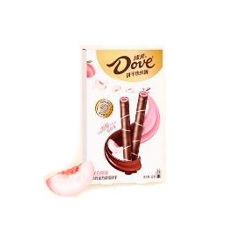 Вафельные трубочки Dove Персик 36гр