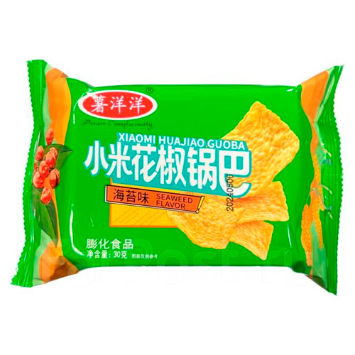 Чипсы Shuyangyang Guoba острые   30гр