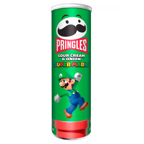 Чипсы Pringles Mario Sour Cream & Onion  165гр