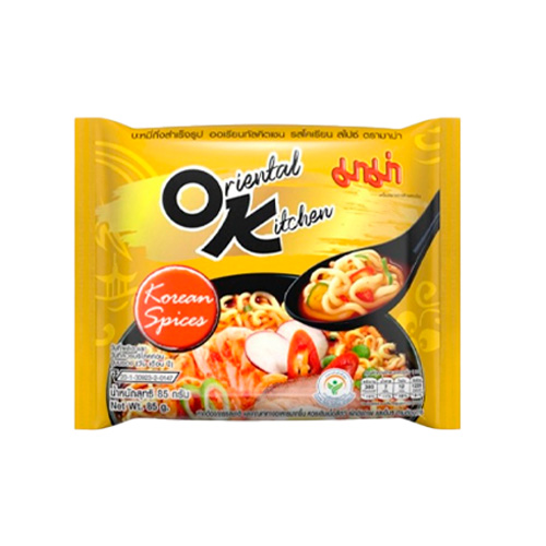 Лапша Mama Oriental Kitchen Instant Noodle Pack 4 Korean Spice   85гр