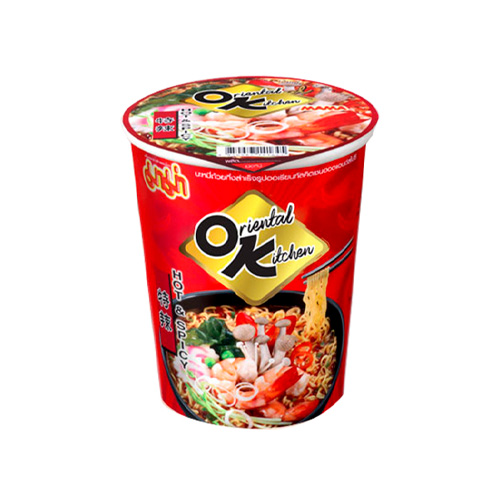 Лапша Mama Oriental Kitchen Instant Noodle Cup Hot and Spicy   65гр