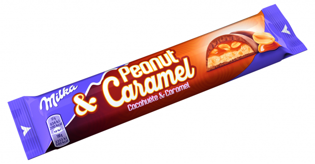 Шоколадный батончик Milka Peanut & Caramel 37гр