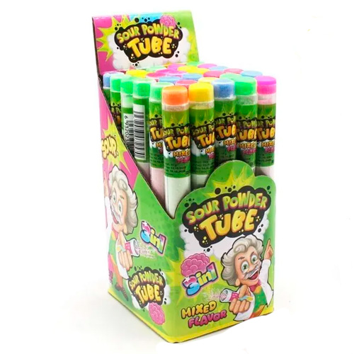 Пудра  Johny Bee Шипучка в колбочке 3in1 sour powder   15гр