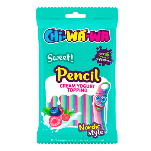 Жев.мармелад Chi-Wa-Wa Sweet Pencil Nordic Style  80гр