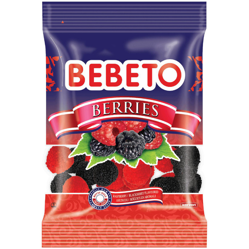 Мармелад Bebeto Berries со вкусом ежевики и малины 80гр
