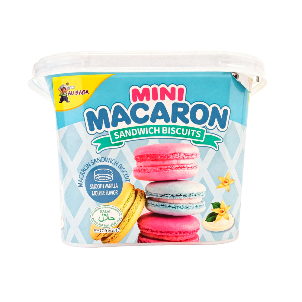 Печенье Tiny Mico Mini Macaron Sandwich Smooth Vanilla Mousse   44гр