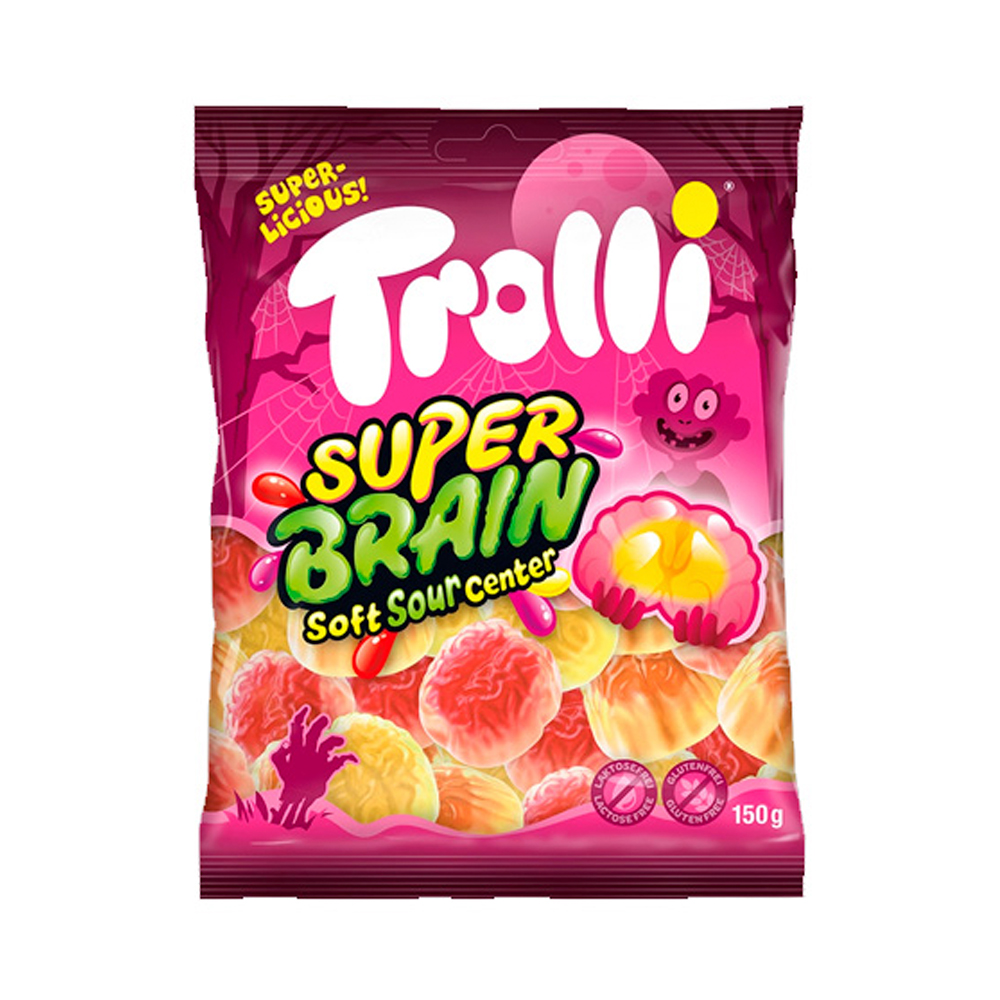 Жев.мармелад Trolli Halloween Super Brain   150гр