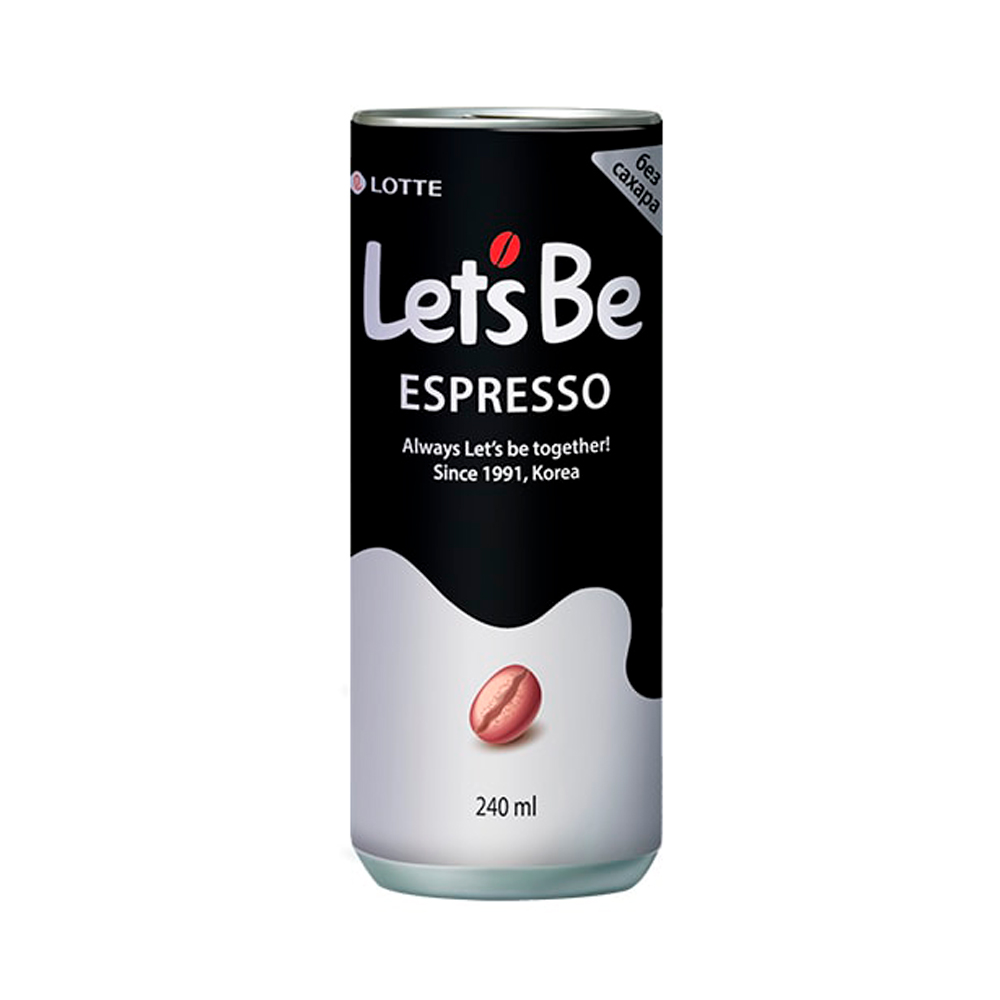 Напиток кофейный Lotte Let's Be Espresso   240мл