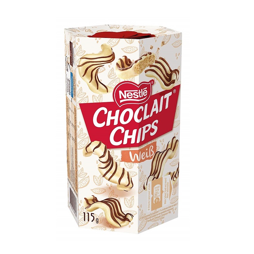 Шоколад Nestle Chips White   115гр
