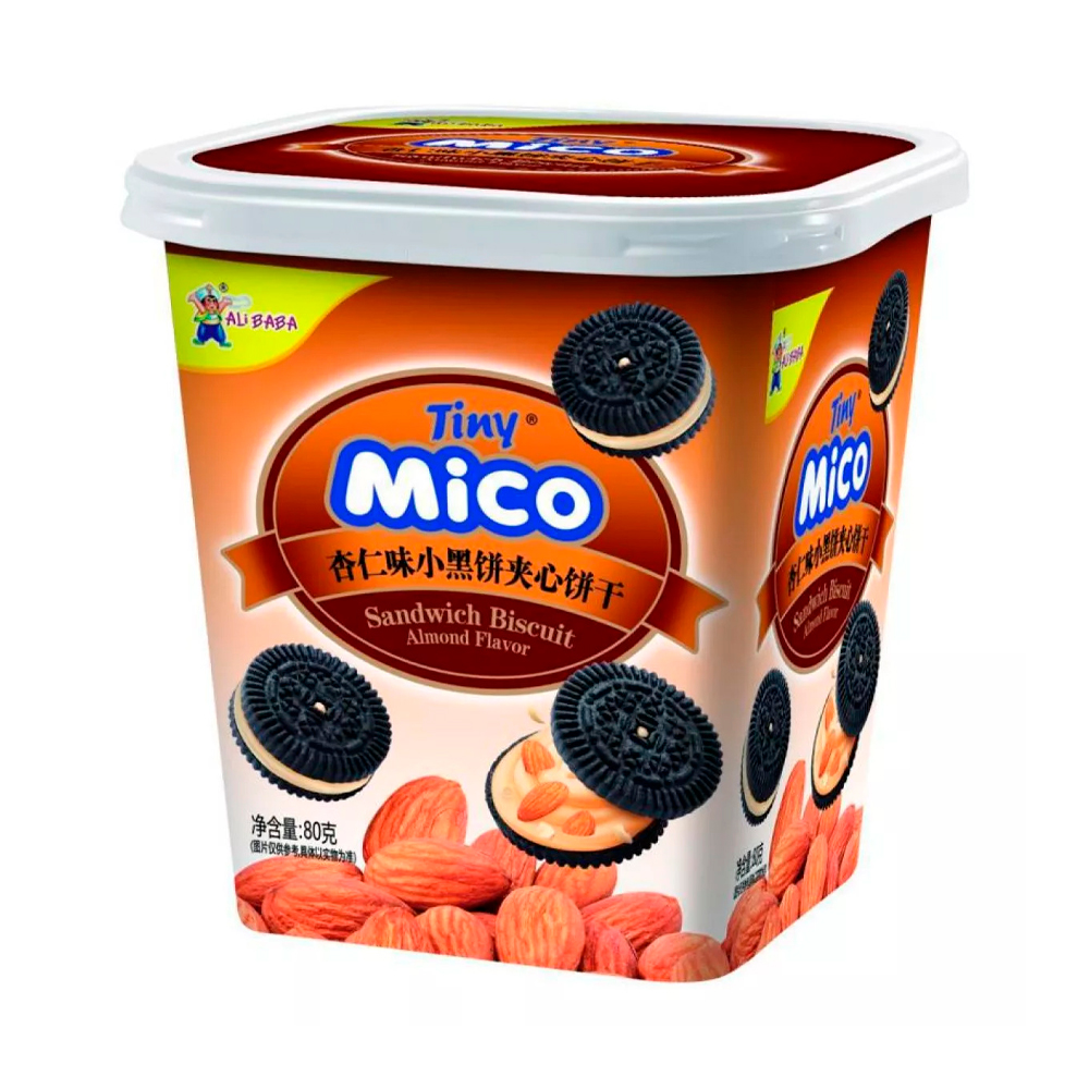 Печенье Tiny Mico Sandwich Biscuit Almond   80гр