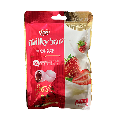 Конфеты Milky Bar Клубника с шоколадом 21гр.