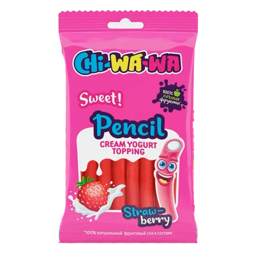 Жев.мармелад Chi-Wa-Wa Strawberry Sweet Pencil   80гр
