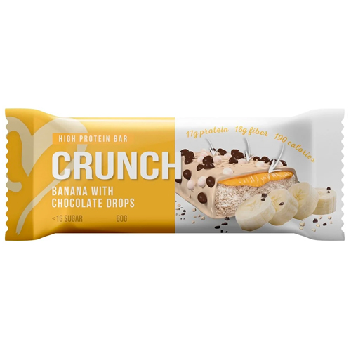 Батончик Crunch Bar Banana with Chocolate Drops 60гр.