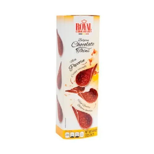 Чипсы шоколадные Belgian Chocolate Thins Pop Corn 80g