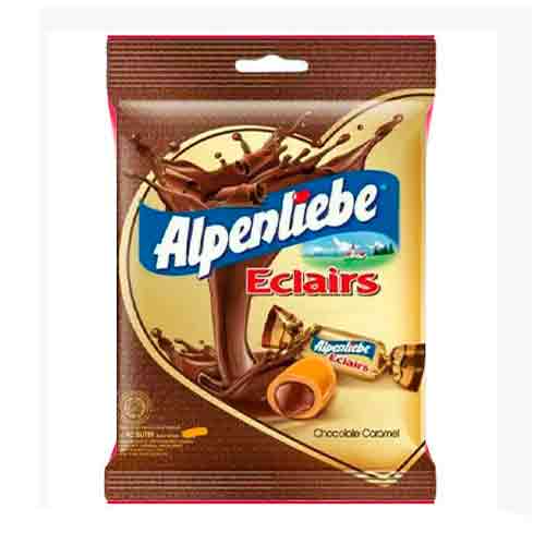 Конфеты Alpenliebe Eclairs Chocolate Caramel 144гр