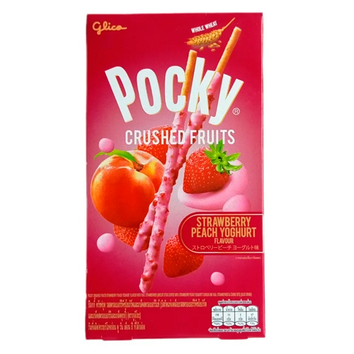 Бисквитные палочки Pocky Strawberry & Peach yoghurt flavour   38гр