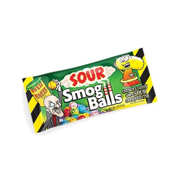 Конфеты Toxic Waste Smog Balls   48гр