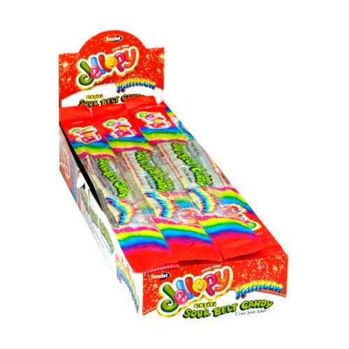Мармелад Jellopy Sourbelts со вкусом Тутти-Фрутти 10гр.