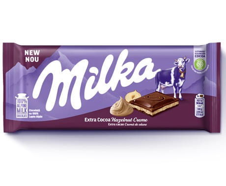 Шоколад Milka Extra Cacao Hazelnut Cream   85гр