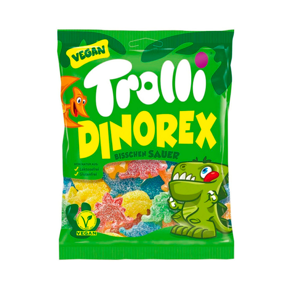 Жев.мармелад Trolli Dino Rex Sour   150гр