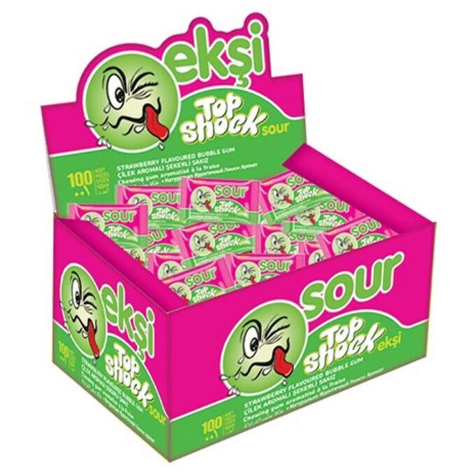 Жев. резинка Bebeto TopShock малина-ежевика 3,5 гр