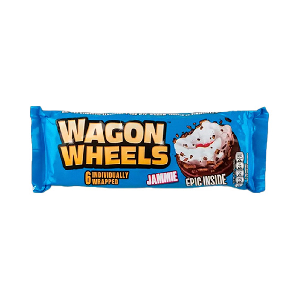 Печенье Wagon Wheels с суфле и джемом покрытые глазурью с ароматом шоколада  228,6гр