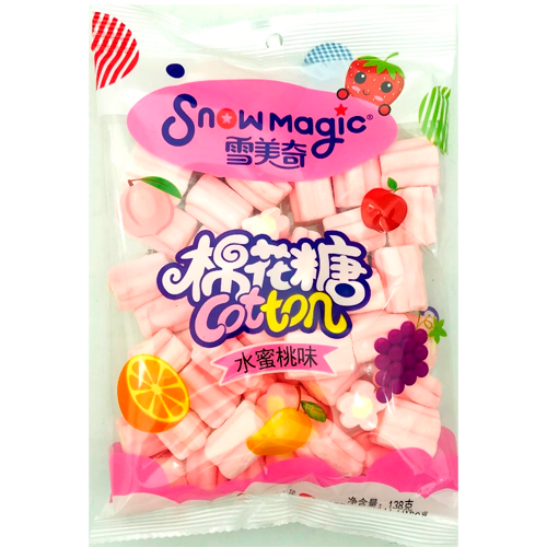 Маршмеллоу SnowMagic Персик (пакет)138гр.