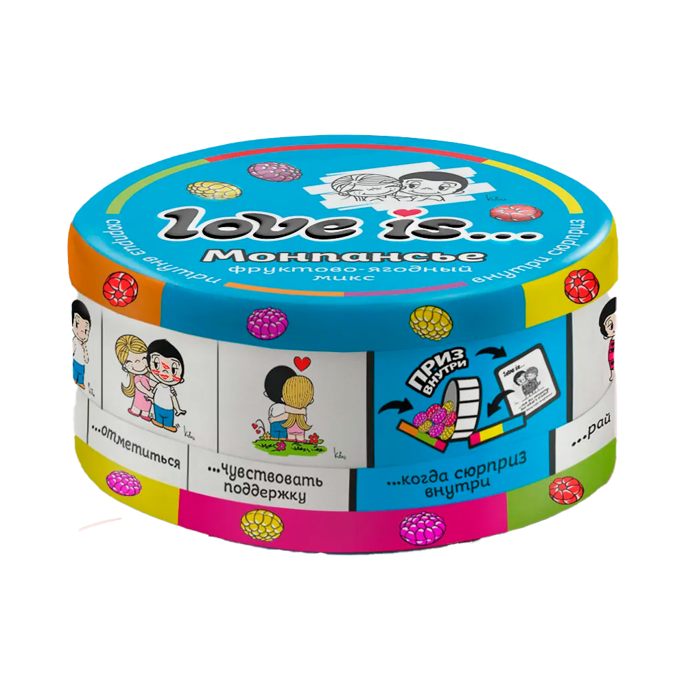 Карамель леденцовая Love is фруктово-ягодный микс   60гр