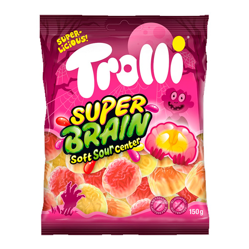 Жев.мармелад Trolli Halloween Super Brain   150гр
