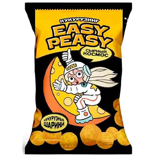 Кукурузные шарики Easy Peasy Сырный Космос 50гр