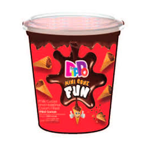 Вафельный рожок DIPPO Mini Cone Fun с ореховой начинкой   60гр